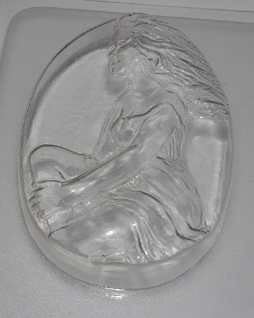 +MBA #3333-295   "Set Of 3 Sitting Woman 3D Heavy Duty Plastic Soap Molds"