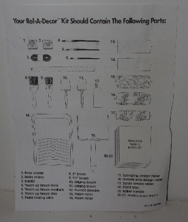 +MBA #3333-170   "1998 Emson Rol-A-Decor 27 Piece Kit"
