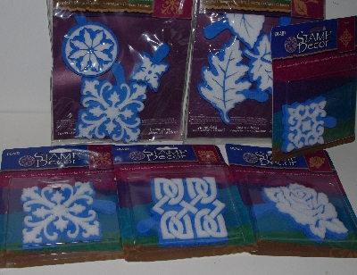 +MBA #3434-287   " Plaid 1997 Set Of 6 Packs Of  Stamp Decor Stamps"