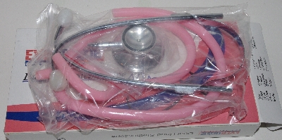 +MBA #3535-407   "2006 Everdixie Pink Dual Head Stethoscope"