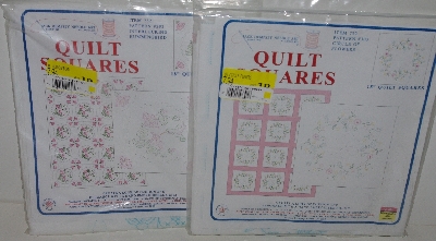 +MBA #3636-475   "2003 Jack Dempsey Needle Art Set Of 5 Packls 18" X 18" Quilt Squares"