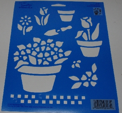 +MBA #3636-493   "1996 Plaid  Spring Garden Stencil #28167"