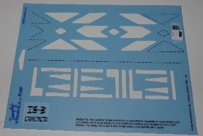 +MBA #3636-498   "1990 Plaid Indian Lore Stencil"