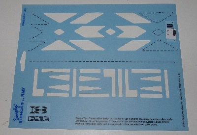 +MBA #3636-498   "1990 Plaid Indian Lore Stencil"