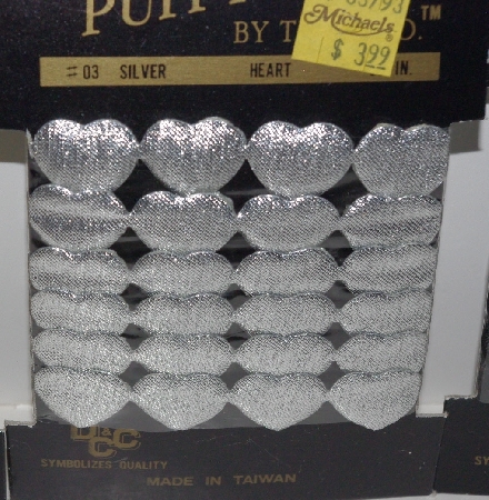 +MBA #3636-414   "1990's Set Of 4 Packs Of Puffy's By The Yard Hearts"