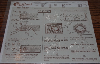 +MBA #3939-0090  "1990 Craftaid Wildlife #6520 Leather Craft Template"