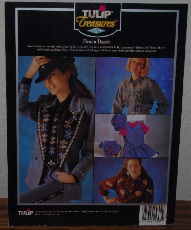 +MBA #3939-0048   "1993 Tulip Treasures "Denim Dazzle"  Jassy Jeweled Transfer Patterns"