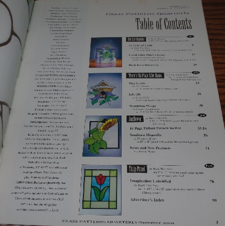 +MBA #4040-226   "2001 Glass Patterns Quarterly Vol 17 #2"
