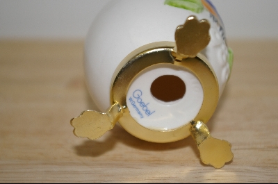 +MBA #10-024  1987 Yellow Bird Gobel Egg On Stand