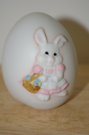 +MBA #10-064  Set Of 2 1989 Bone China Boy & Girl Easter Eggs