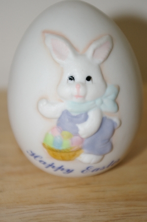 +MBA #10-064  Set Of 2 1989 Bone China Boy & Girl Easter Eggs