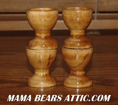 +MBA #5607-288  "Set Of 4 Solid Wood Egg Holder Stands"
