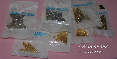 +MBA #5608-129  "1990's Set Of  (7) Tandy Leather Collar Tips"