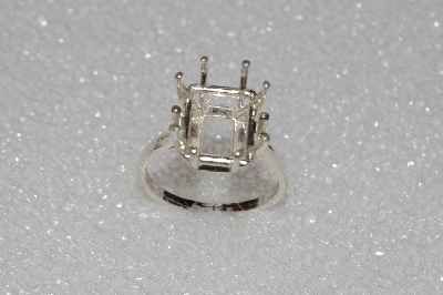 +MBA #5609-106  "Sterling Silver Emerald Cut Ring Setting"