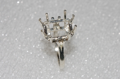 +MBA #5609-106  "Sterling Silver Emerald Cut Ring Setting"