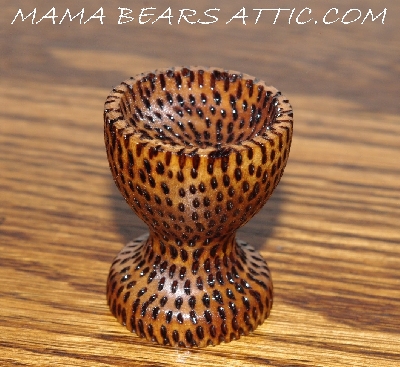 +MBA #5608-214  "Set Of 4 Fancy Wood Egg Cup Stands"