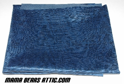 +MBA #5610-82  "1990'S Tandy Leather (2) Pieces Of  Blue Laminated Pigskin Suede"