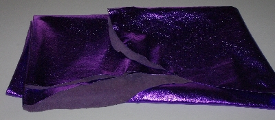 +MBA #5610-180  "1990's Tandy Leather Purple Metallic Pigskin Suede Hide"