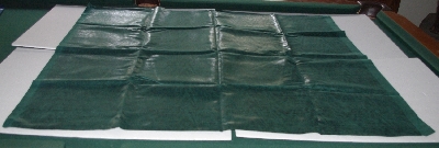 +MBA #5610-236  "1990's Tandy Leather Green Laminated Pigskin Suede"