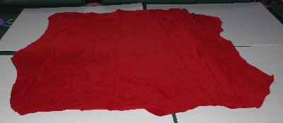 +MBA #5610-274  "1990's Tandy Leather Red Pigskin Suede Hide"