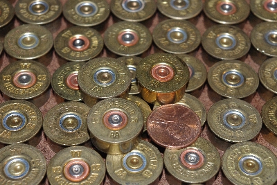 MBA #5623-1265  "1990's (75) Winchester 20 Gauge Brass Head Stamps"