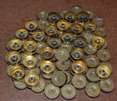 MBA #5623-1265  "1990's (75) Winchester 20 Gauge Brass Head Stamps"