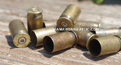 MBA #5627B-2078  "Vintage 1962 .45 Cal Set Of (10) WCC 62 Brass Spent Shell Casings"