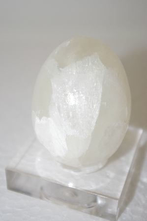 +MBA #11-172  Large Quartz Hand Cut & Polished Egg