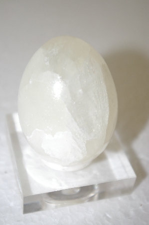 +MBA #11-172  Large Quartz Hand Cut & Polished Egg