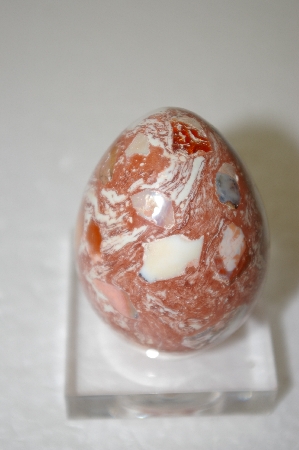 +MBA #11-264  "Mexican Fire Opal Matrix Egg"