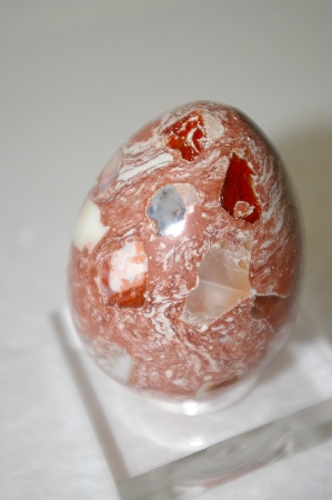 +MBA #11-264  "Mexican Fire Opal Matrix Egg"
