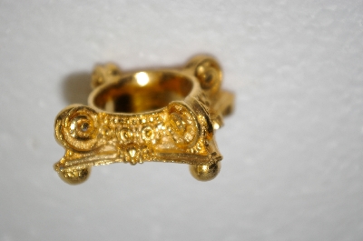 +MBA #12-195C  1980's Gold Plated Fancy Egg Holder