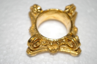 +MBA #12-195C  1980's Gold Plated Fancy Egg Holder