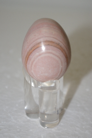 +MBA #12-217  Pink Hand Cut & Polished Gemstone Egg