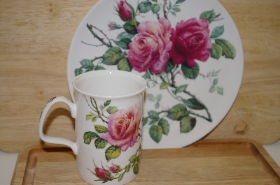 +MBA #13-168  English Rose Sandwich Plate & Cup