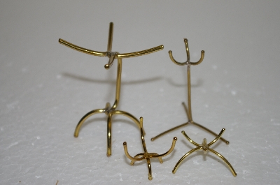 +MBA #12-256  Set Of 4 Brass Small Egg Holders