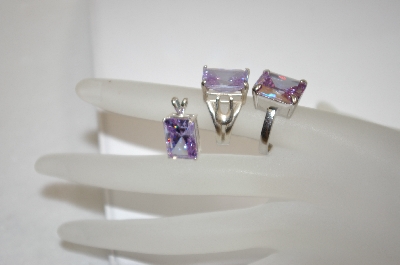 +MBA #18-463  3 Piece Lavender CZ Set