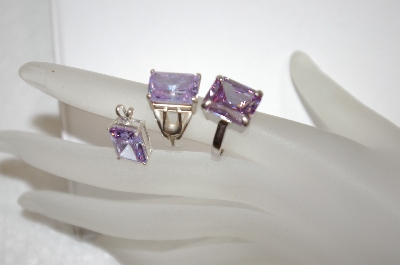 +MBA #18-463  3 Piece Lavender CZ Set
