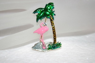 +MBA #18-150  Pink Enameled Flamingo Pin