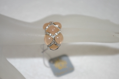 +MBA #19-036  Angelique De Paris Pink Resin Ring