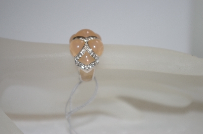 +MBA #19-036  Angelique De Paris Pink Resin Ring