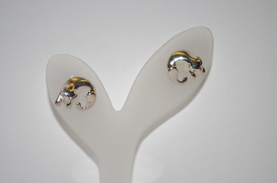 +MBA #19-618  Sterling Sapphire Panther Earrings