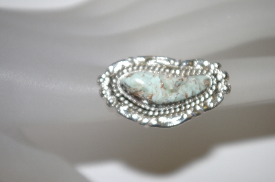 +MBA #21-634  Artist Signed "NE" Turquoise Sterling Ring