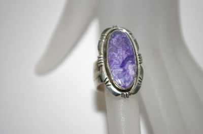 +MBA #21-639  Artist Signed Fancy Sugulite Sterling Ring