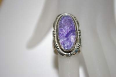 +MBA #21-639  Artist Signed Fancy Sugulite Sterling Ring