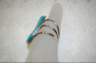 +MBA #JTQB    "Jumbo" Blue Turquoise Cuff Bracelet