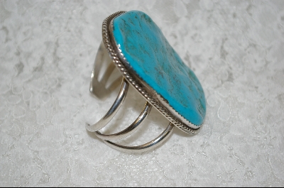 +MBA #JTQB    "Jumbo" Blue Turquoise Cuff Bracelet