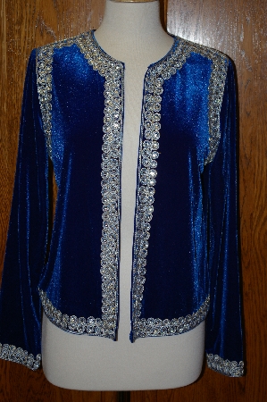 +MBA #23-453  "Victor Costa Embellished Velvet Dinner Jacket