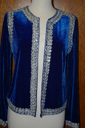 +MBA #23-453  "Victor Costa Embellished Velvet Dinner Jacket