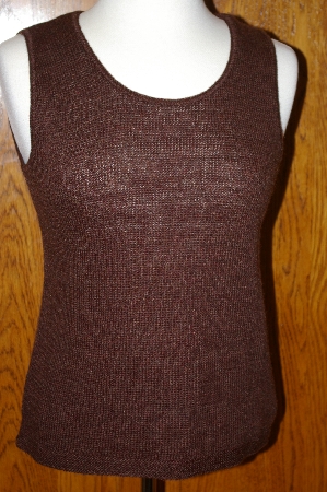 +MBA #25-122  "Du Jour Ruffle Trim Crochet Stitch Cardigan & Matching Tank